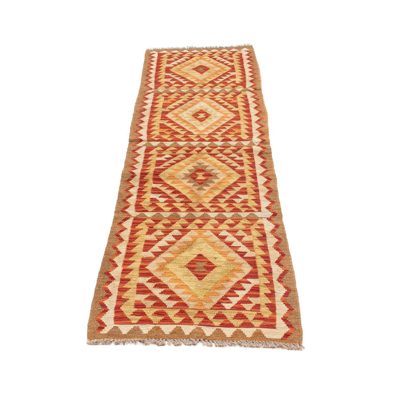 Alfombra de pasillo Alfombra Kelim - Splash - 222 x 57 cm - multicolor