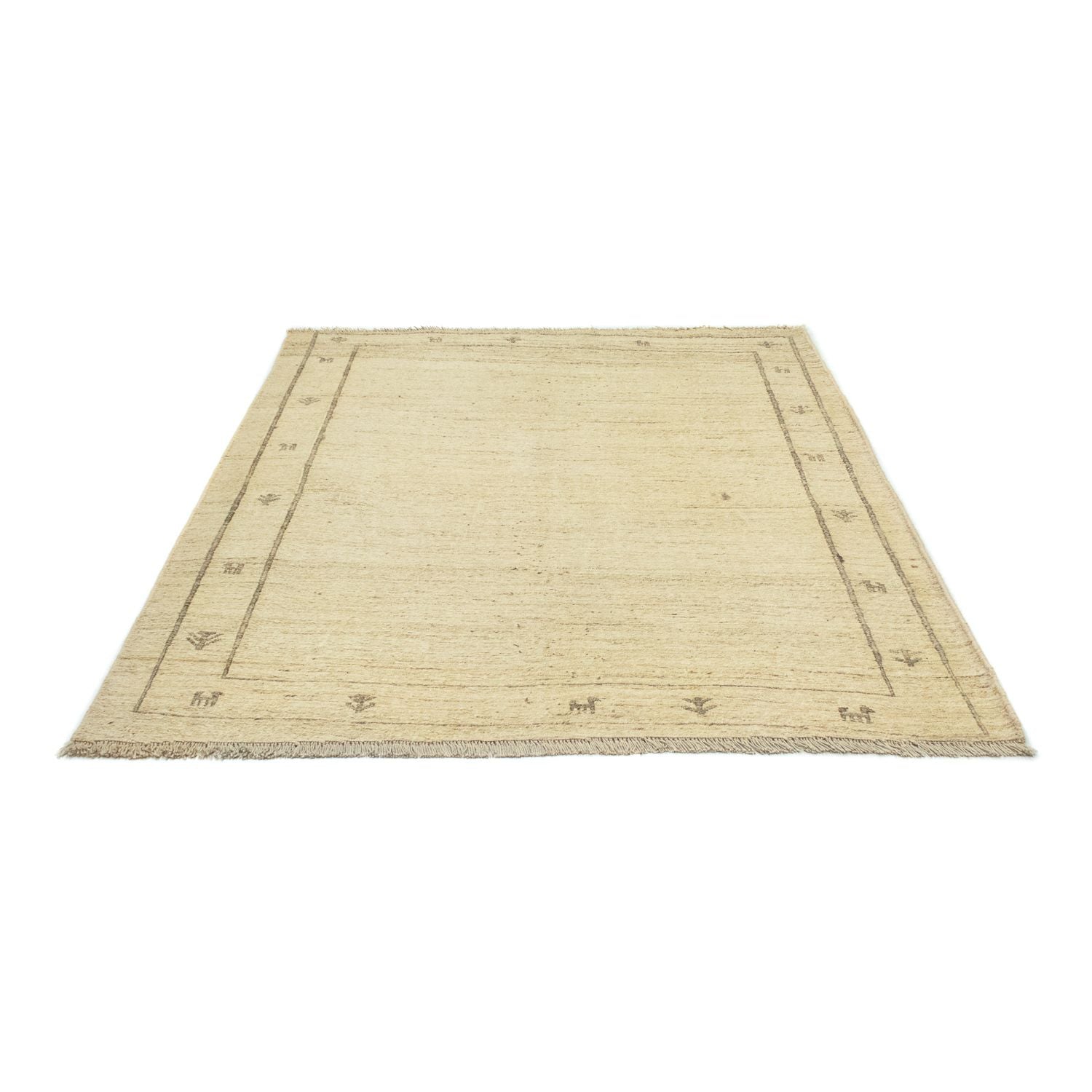 Alfombra Gabbeh - Persa - 191 x 150 cm - beige