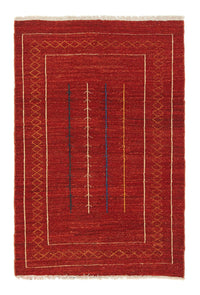 Alfombra Gabbeh - Persa - 175 x 112 cm - rojo