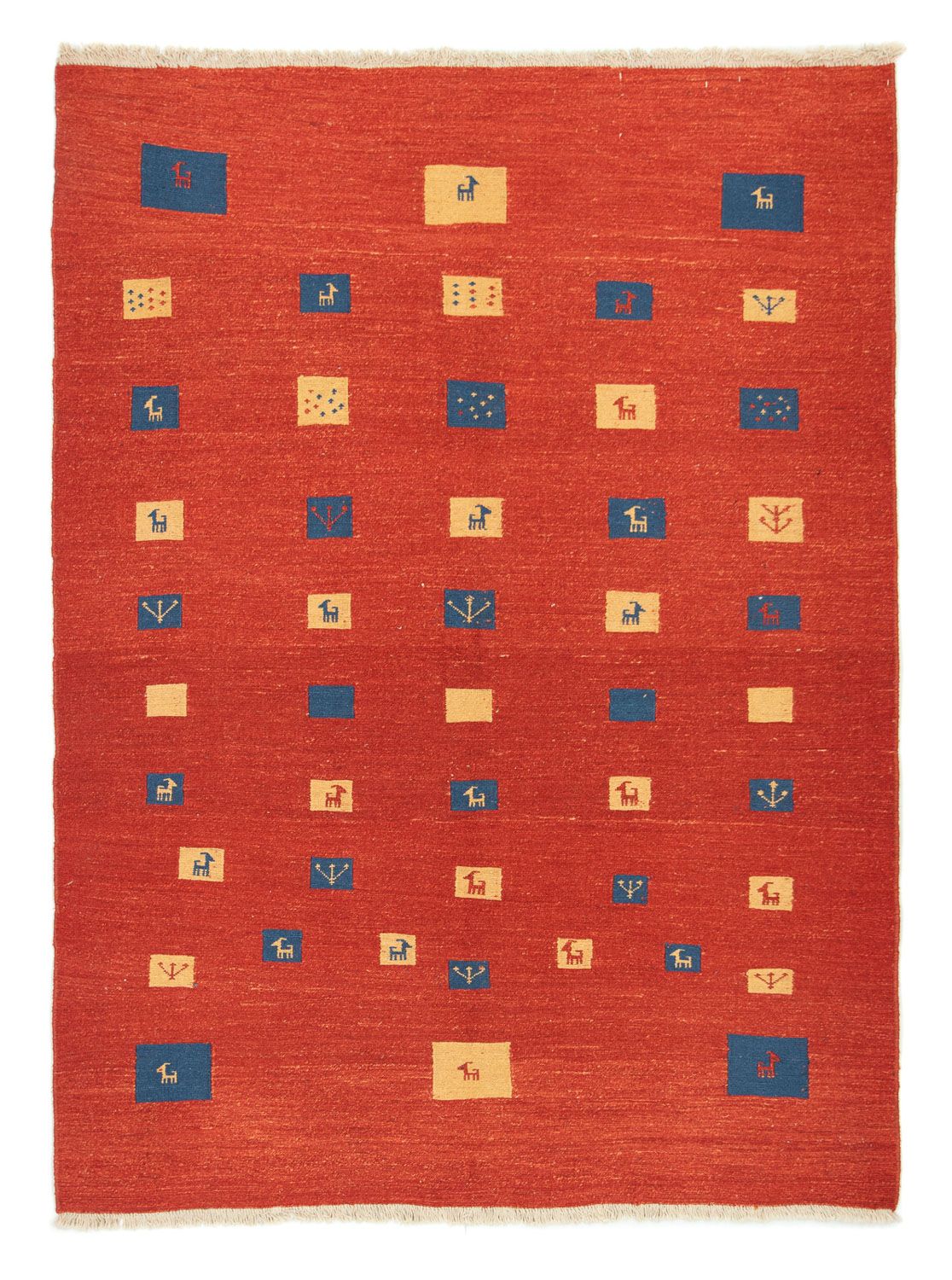 Alfombra Gabbeh - Persa - 225 x 164 cm - rojo