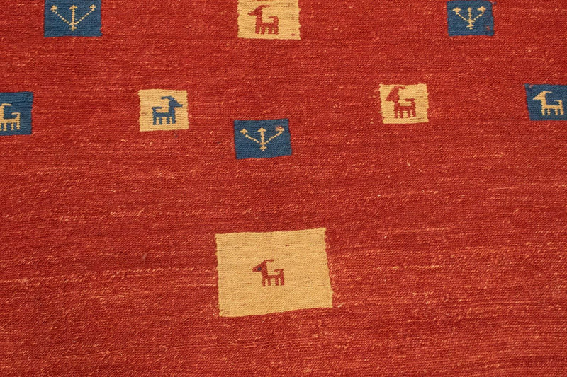 Alfombra Gabbeh - Persa - 225 x 164 cm - rojo