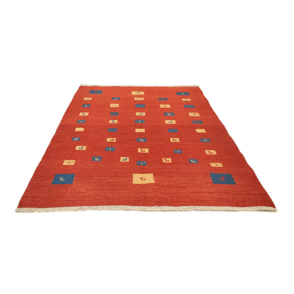 Alfombra Gabbeh - Persa - 225 x 164 cm - rojo