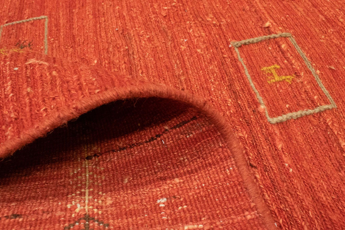 Alfombra Gabbeh - Persa - 198 x 143 cm - rojo