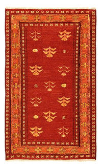 Alfombra Gabbeh - Loribaft Persa - 150 x 97 cm - rojo oscuro