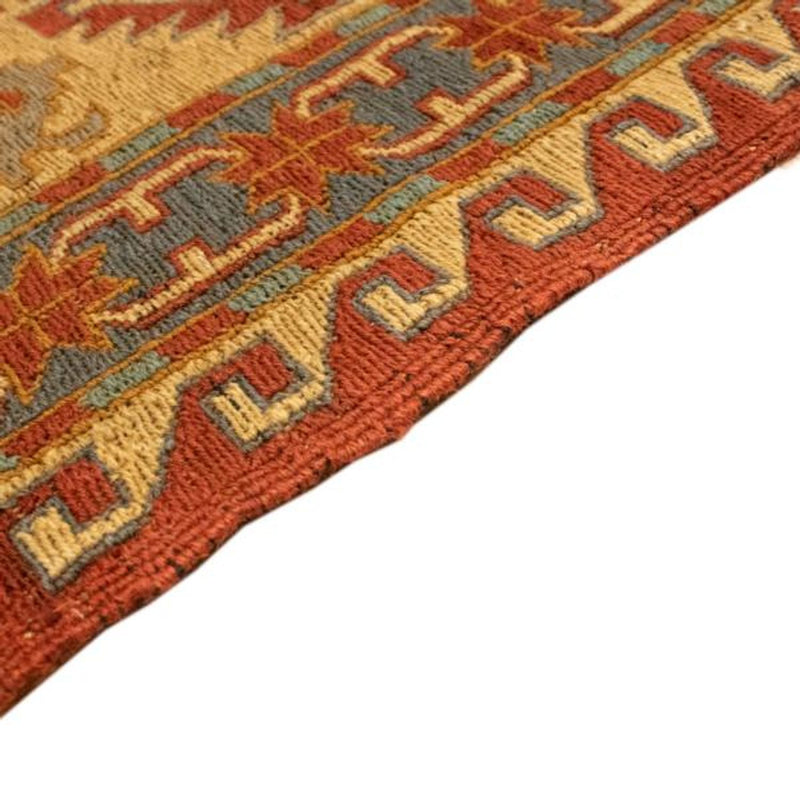 Alfombra Kelim - Oriental - 248 x 206 cm - rojo oscuro