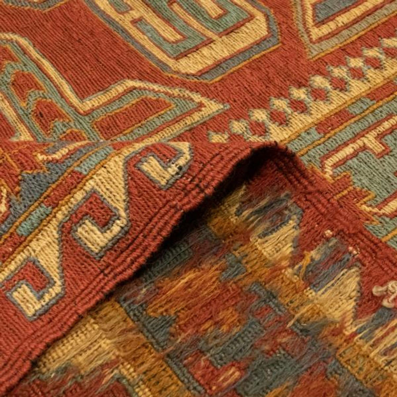 Alfombra Kelim - Oriental - 248 x 206 cm - rojo oscuro