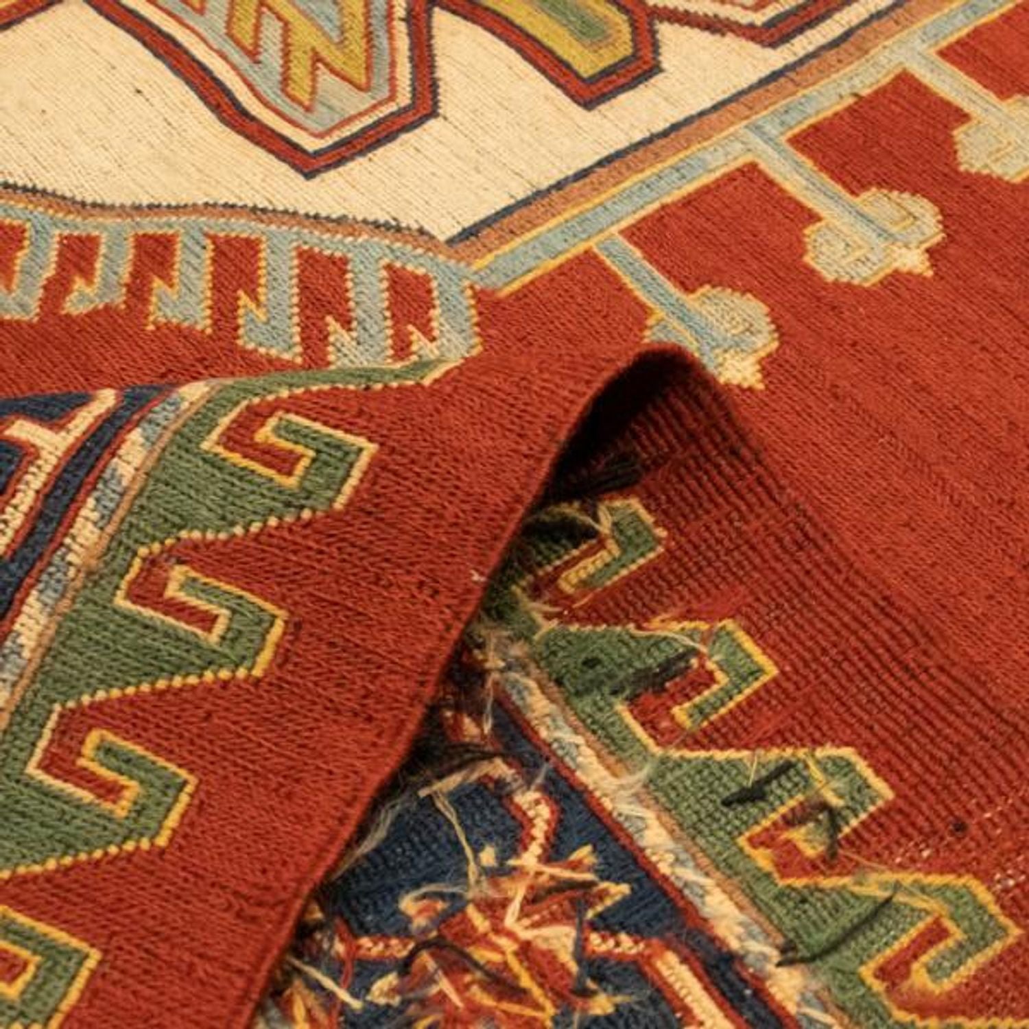 Alfombra Kelim - Oriental - 254 x 194 cm - rojo oscuro