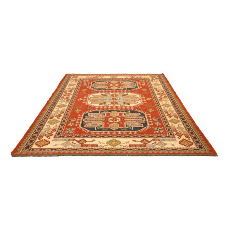Alfombra Kelim - Oriental - 254 x 194 cm - rojo oscuro
