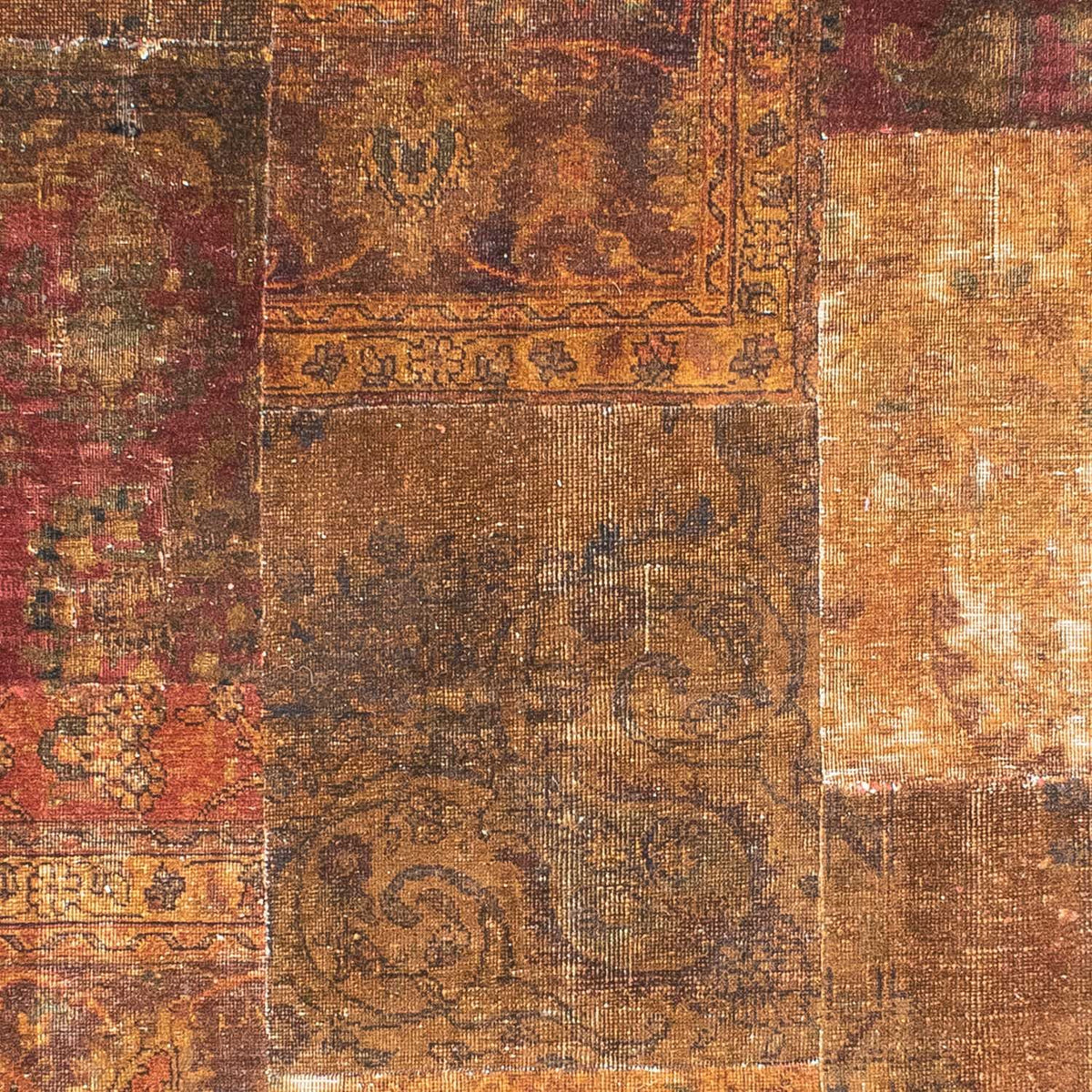 Alfombra de patchwork - 296 x 246 cm - multicolor
