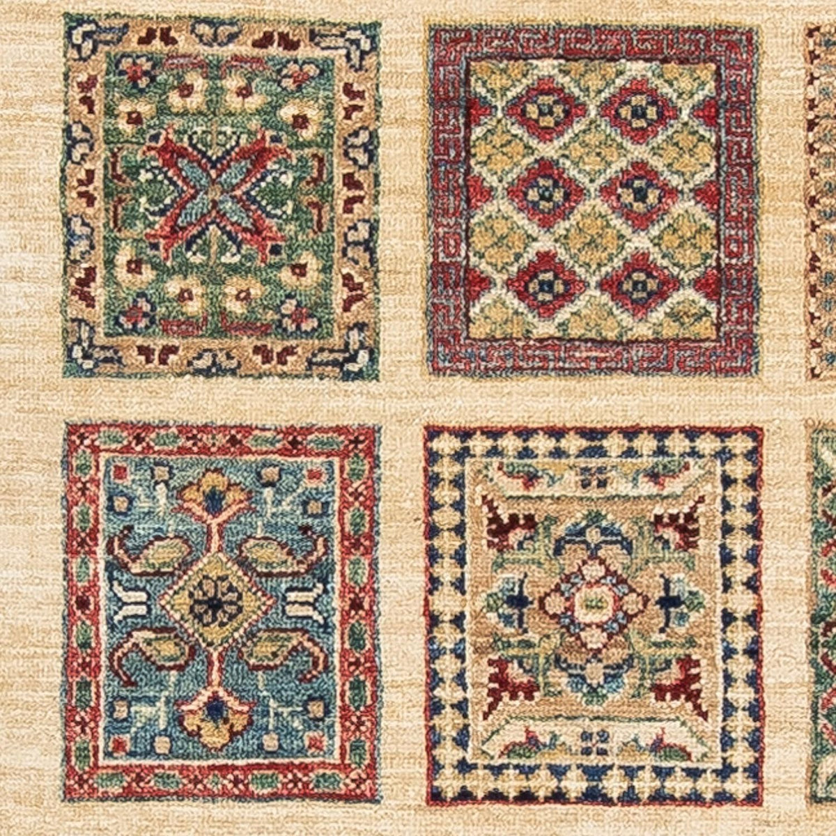 Alfombra de pasillo Alfombra persa - Nómada - 283 x 75 cm - beige