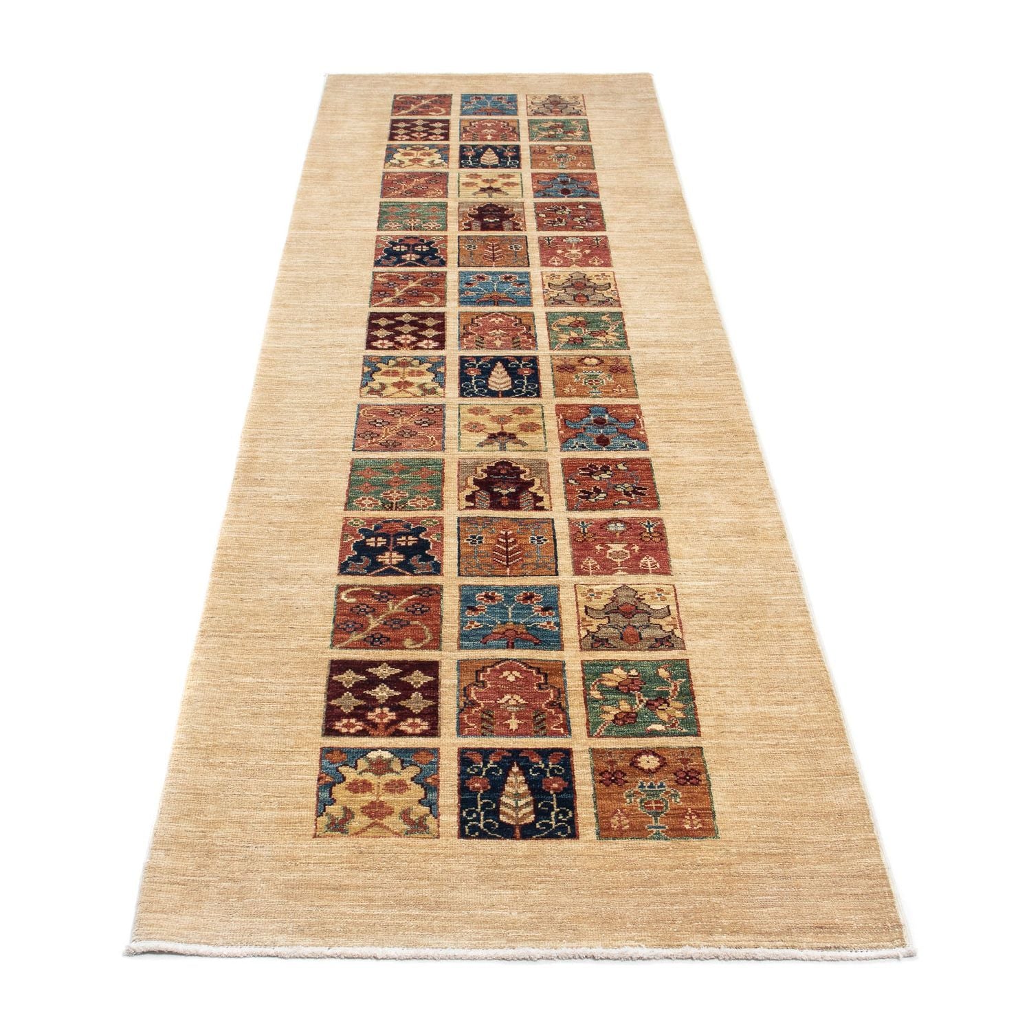 Alfombra de pasillo Alfombra persa - Nómada - 291 x 80 cm - beige