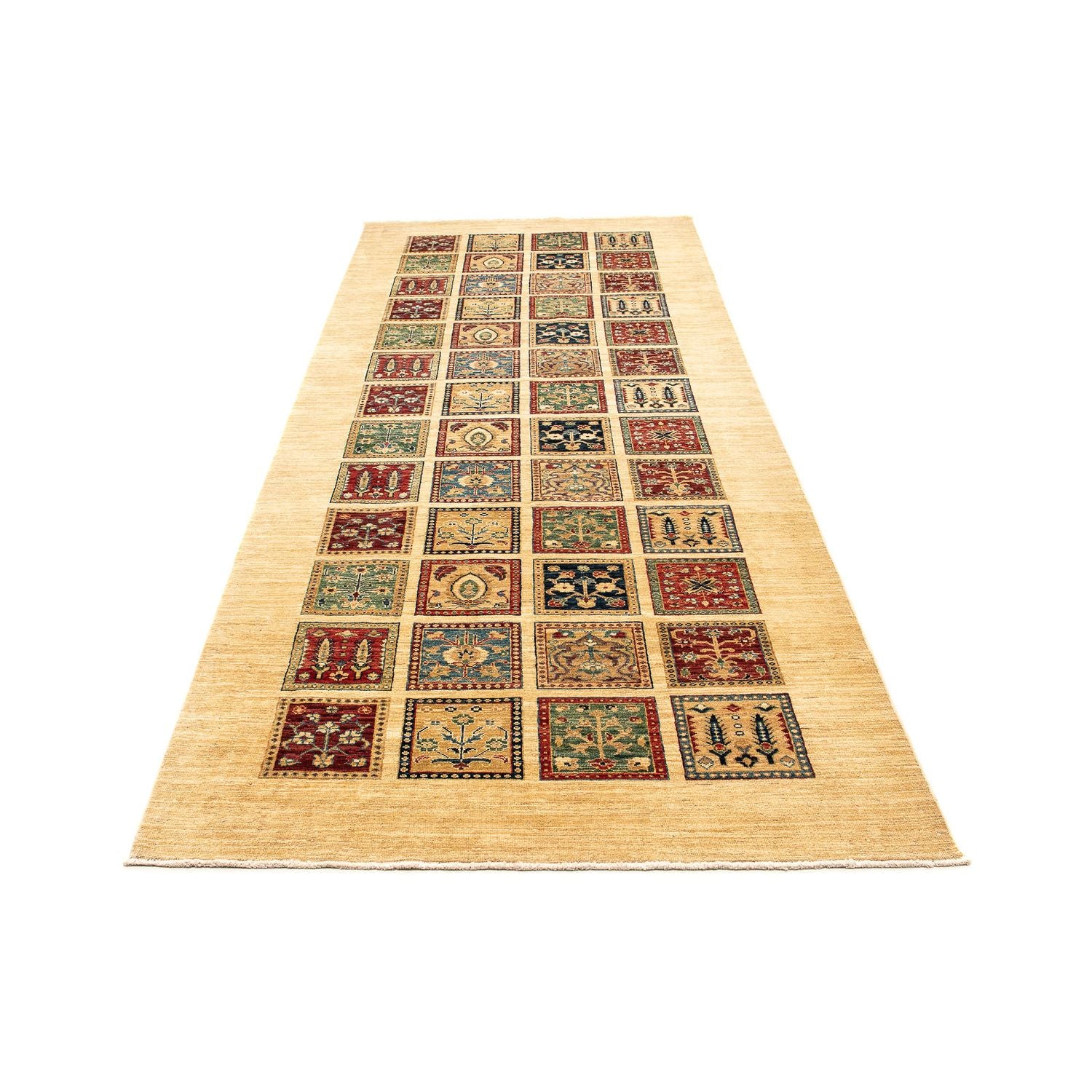 Alfombra de pasillo Alfombra persa - Nómada - 360 x 128 cm - beige