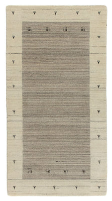 Alfombra Gabbeh - Loribaft Persa - 140 x 70 cm - beige
