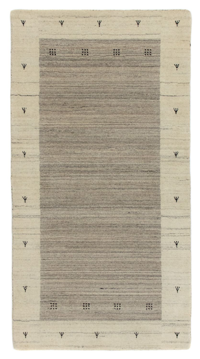 Alfombra Gabbeh - Loribaft Persa - 140 x 70 cm - beige