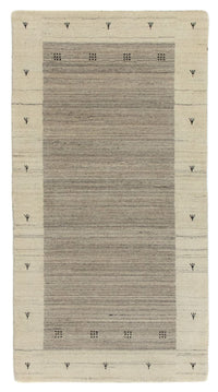 Alfombra Gabbeh - Loribaft Persa - 140 x 70 cm - beige