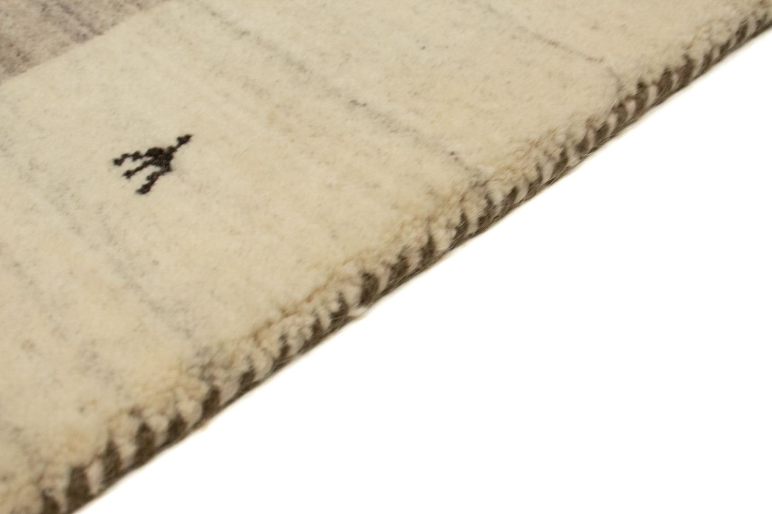 Alfombra Gabbeh - Loribaft Persa - 160 x 90 cm - beige