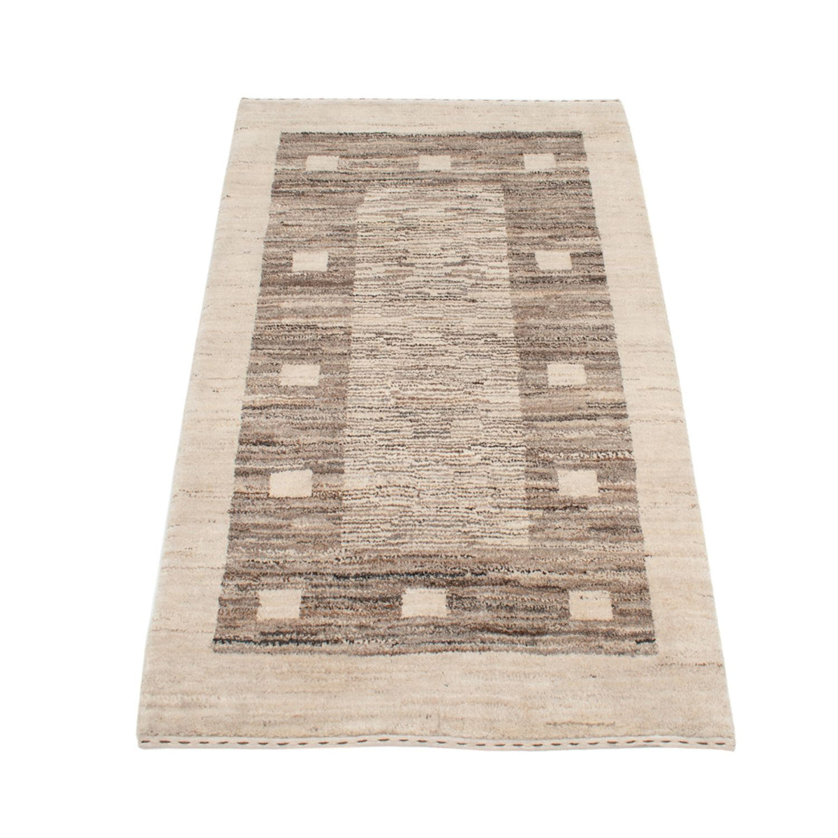 Alfombra Gabbeh - Persa - 122 x 76 cm - natural