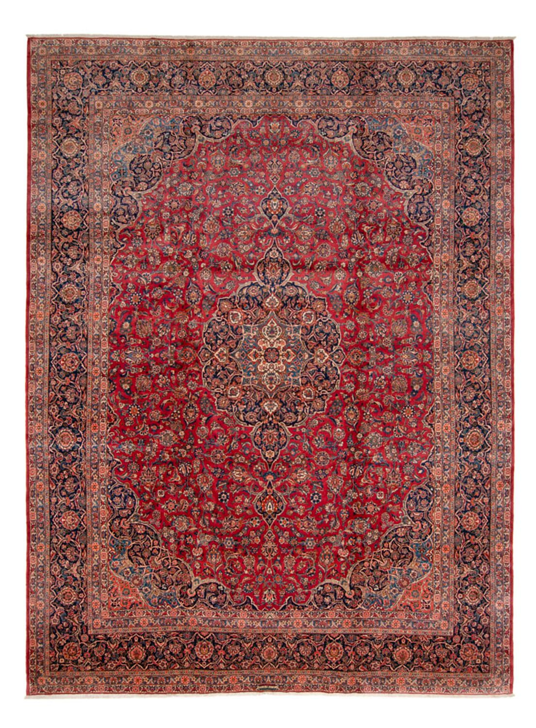 Alfombra persa - Keshan - 467 x 328 cm - rojo