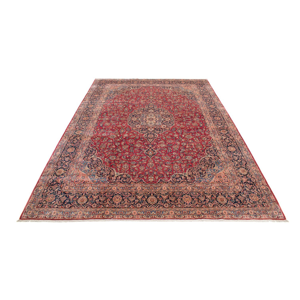 Alfombra persa - Keshan - 467 x 328 cm - rojo