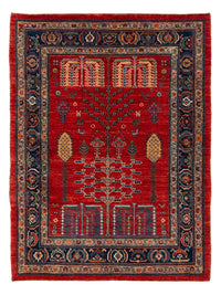 Alfombra Gabbeh - Persa Kashkuli - 120 x 85 cm - rojo