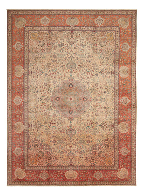Alfombra Persa - Tabriz - Real - 486 x 350 cm - beige