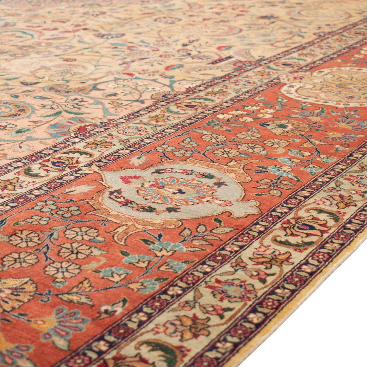 Alfombra Persa - Tabriz - Real - 486 x 350 cm - beige