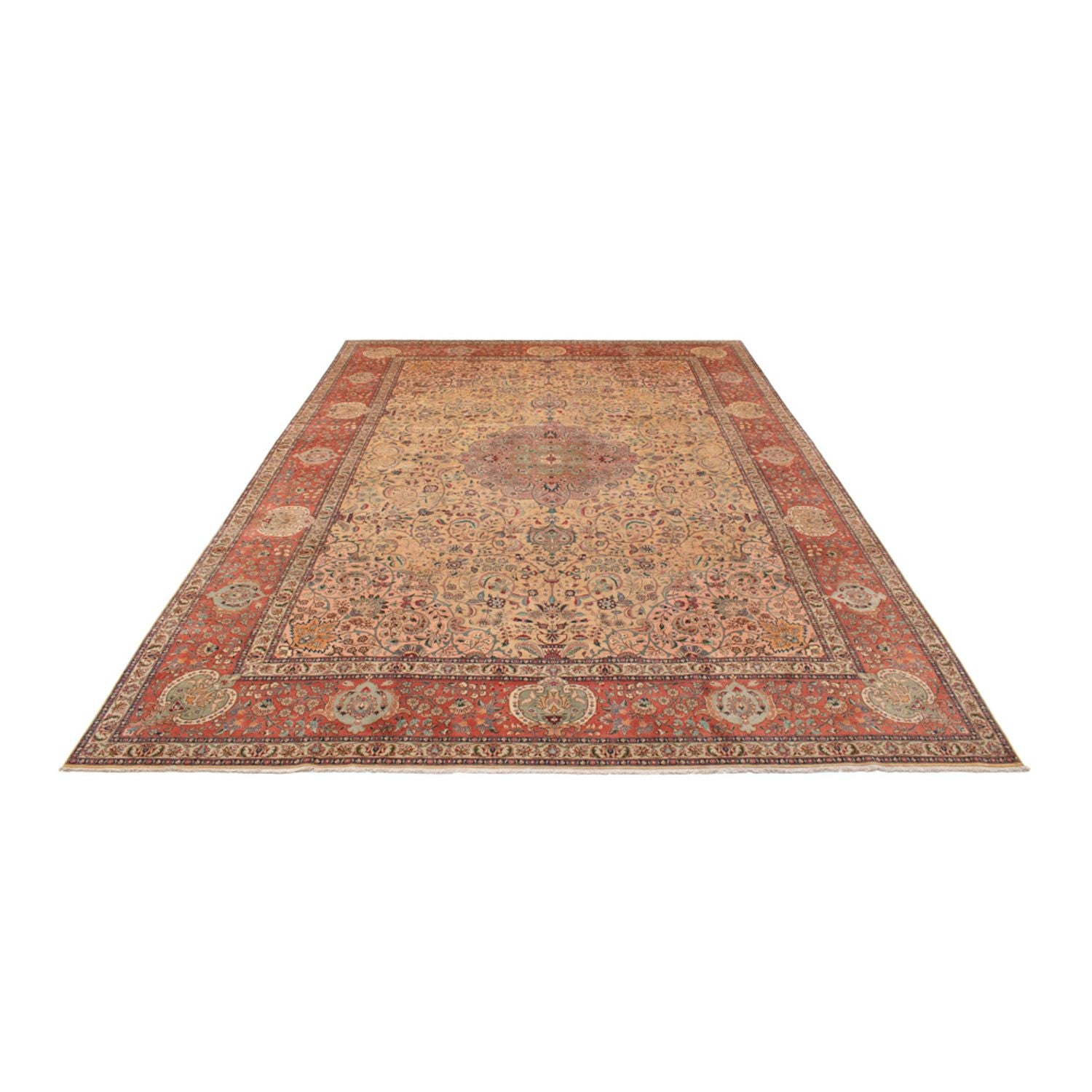 Alfombra Persa - Tabriz - Real - 486 x 350 cm - beige
