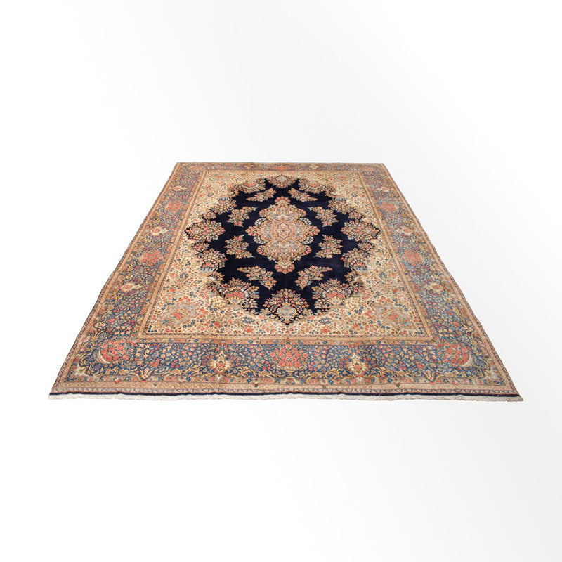 Alfombra persa - Real - 500 x 355 cm - azul oscuro