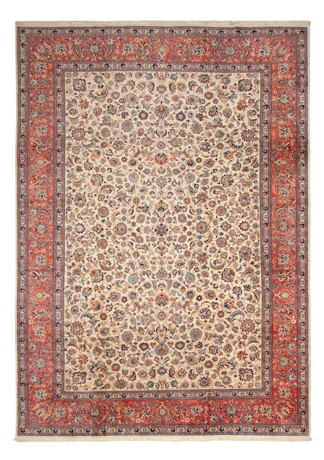 Alfombra persa - Clásica - Real - 493 x 352 cm - crema
