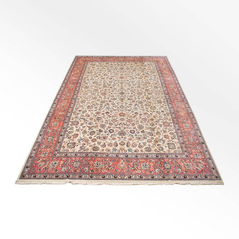 Alfombra persa - Clásica - Real - 493 x 352 cm - crema