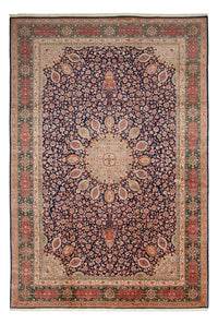 Alfombra Persa - Tabriz - Real - 517 x 352 cm - azul oscuro