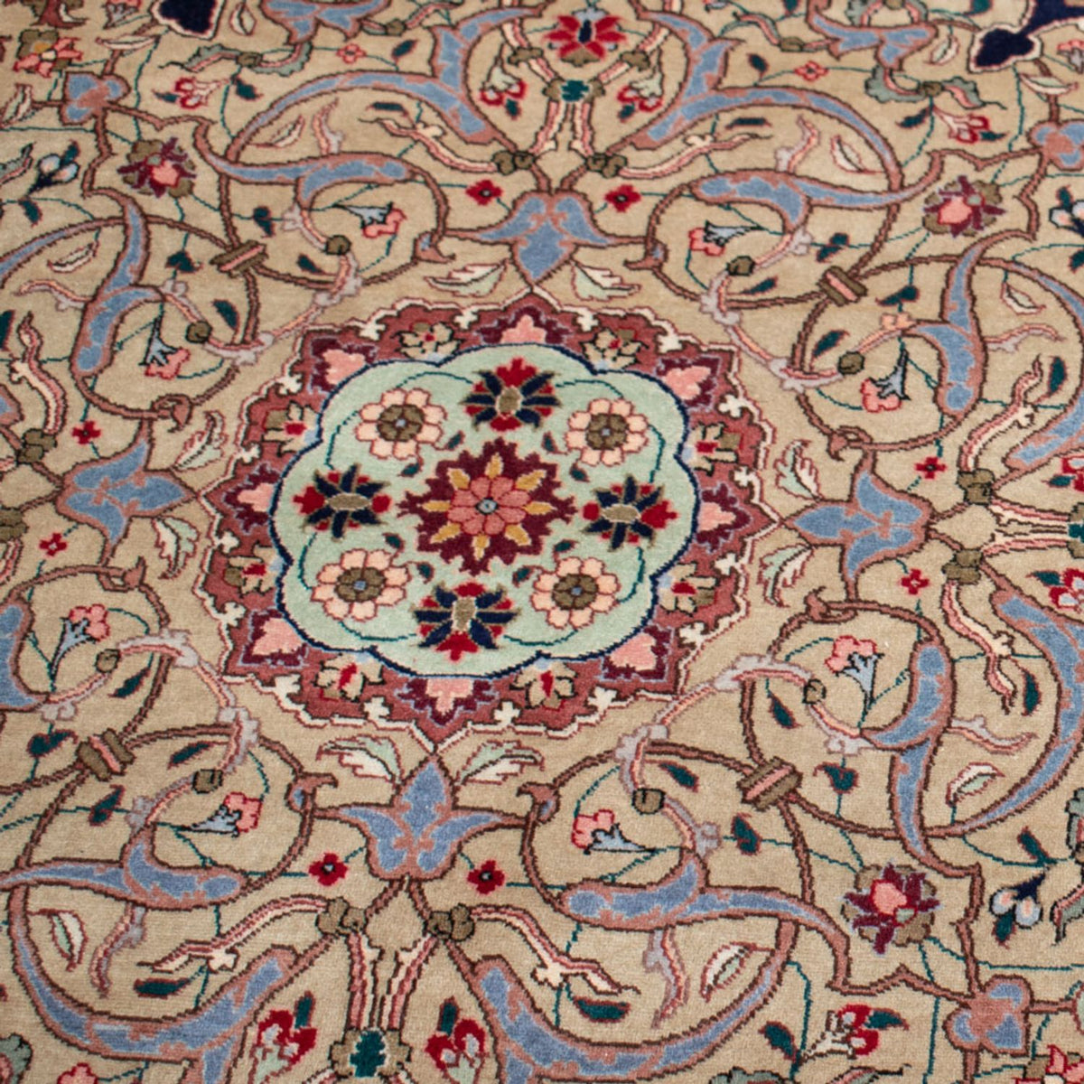 Alfombra Persa - Tabriz - Real - 517 x 352 cm - azul oscuro