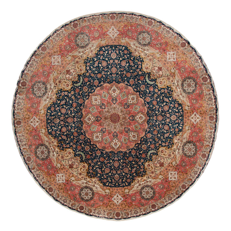 Alfombra Persa - Tabriz - Prima redondo  - 500 x 500 cm - azul