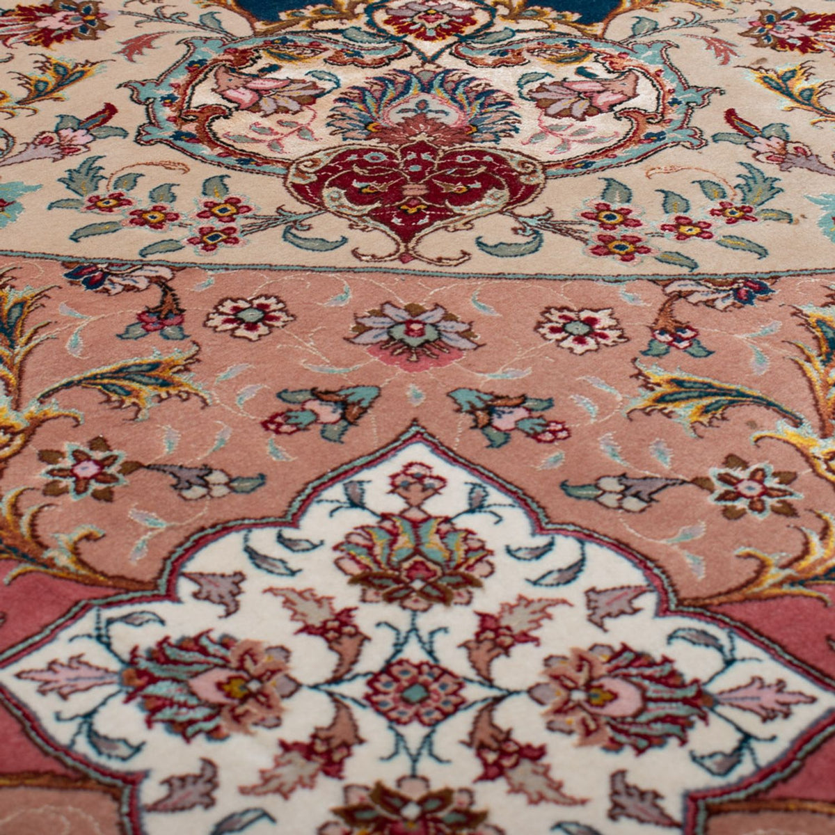 Alfombra Persa - Tabriz - Prima redondo  - 500 x 500 cm - azul