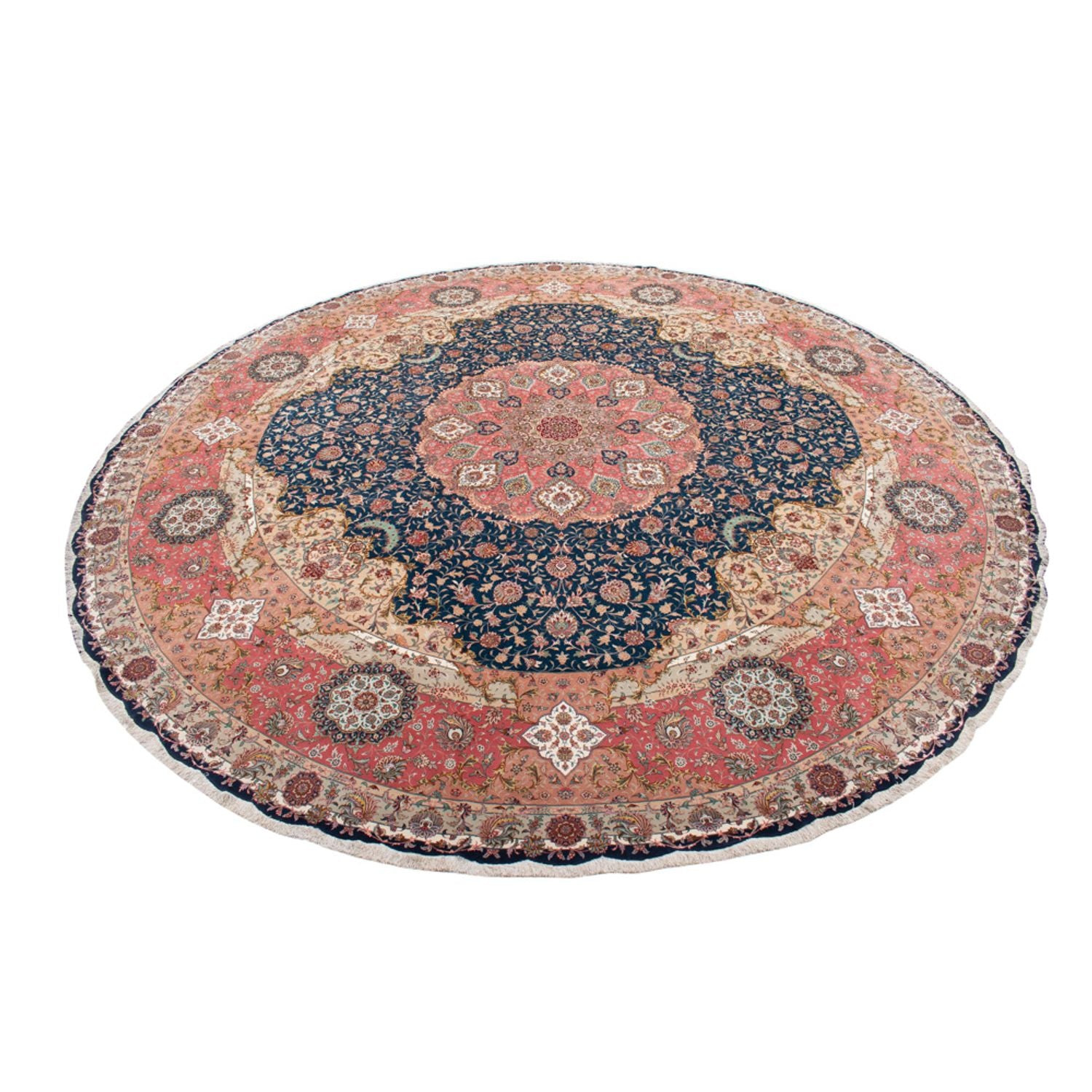 Alfombra Persa - Tabriz - Prima redondo  - 500 x 500 cm - azul