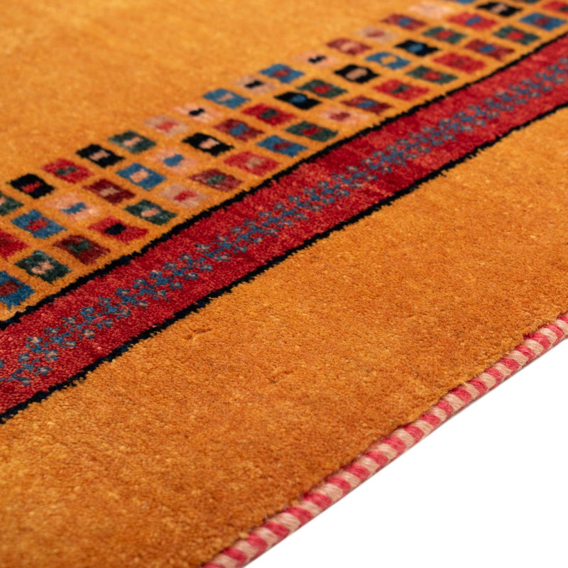Alfombra Gabbeh - Loribaft Persa - 118 x 84 cm - oro