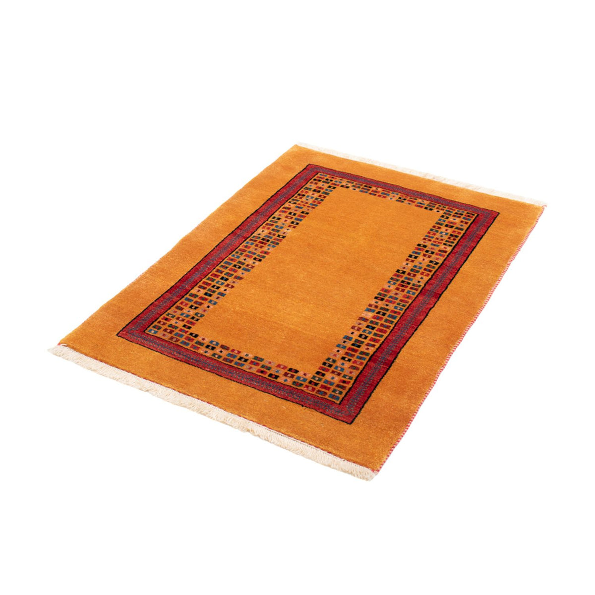 Alfombra Gabbeh - Loribaft Persa - 118 x 84 cm - oro