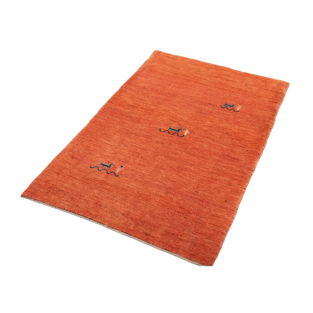Alfombra Gabbeh - Loribaft Persa - 130 x 80 cm - rojo claro