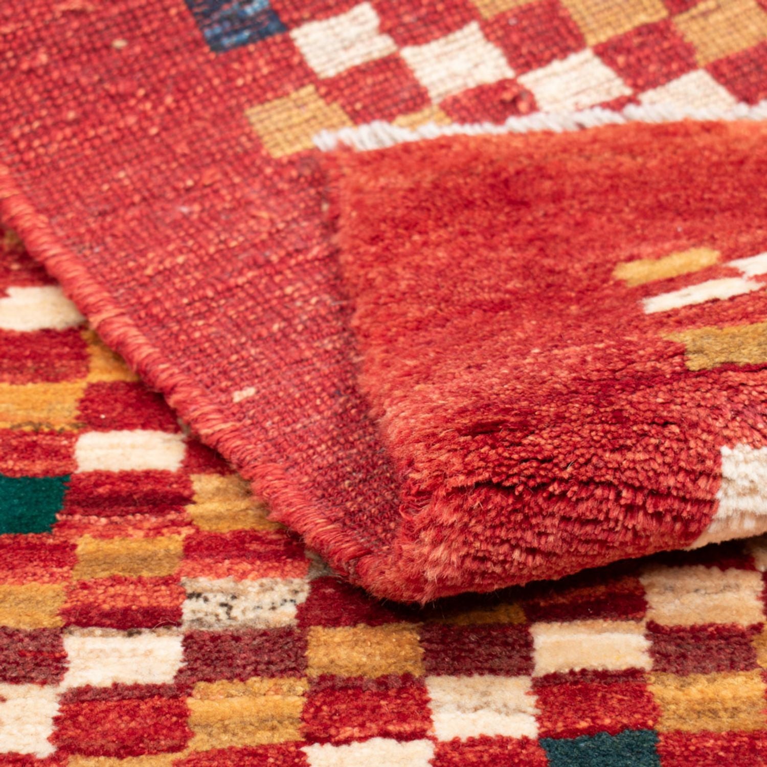 Alfombra Gabbeh - Loribaft Persa - 140 x 72 cm - multicolor