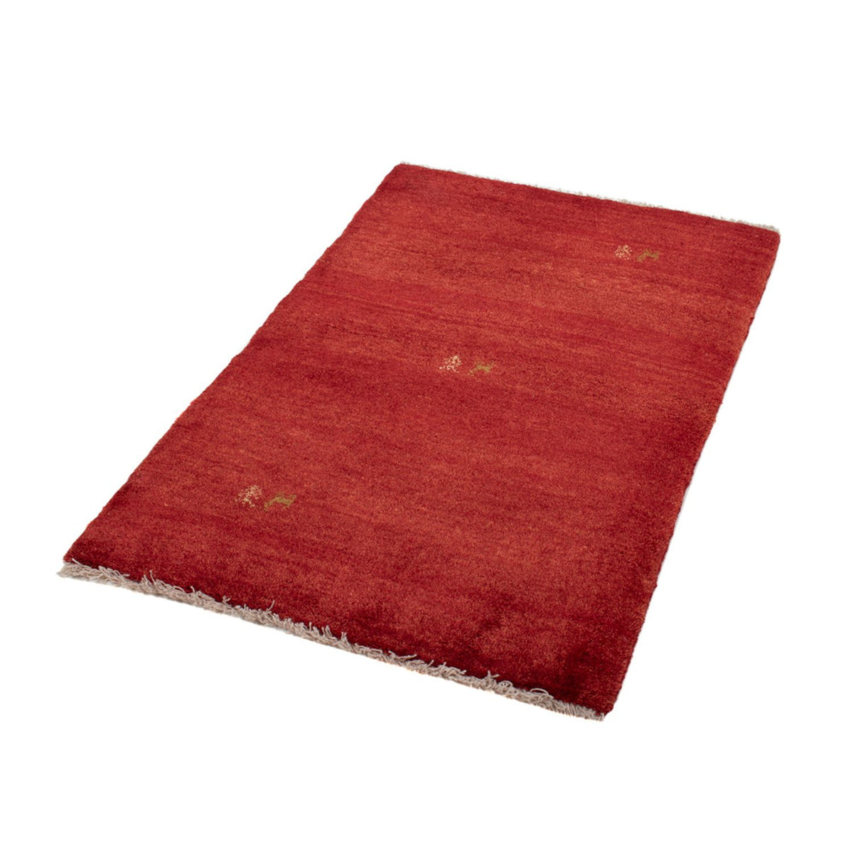 Alfombra Gabbeh - Loribaft Persa - 125 x 82 cm - rojo