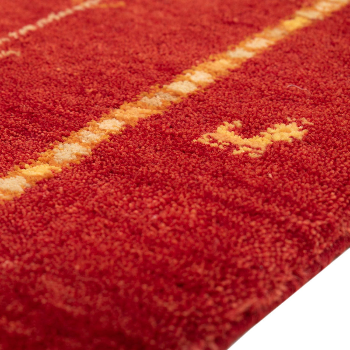 Alfombra Gabbeh - Loribaft Persa - 133 x 84 cm - rojo