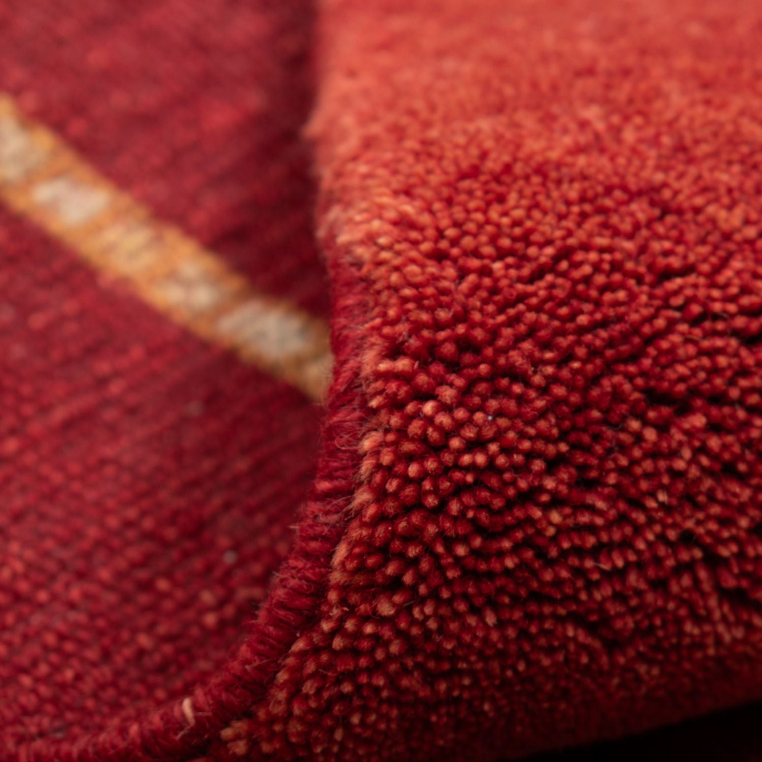 Alfombra Gabbeh - Loribaft Persa - 133 x 84 cm - rojo
