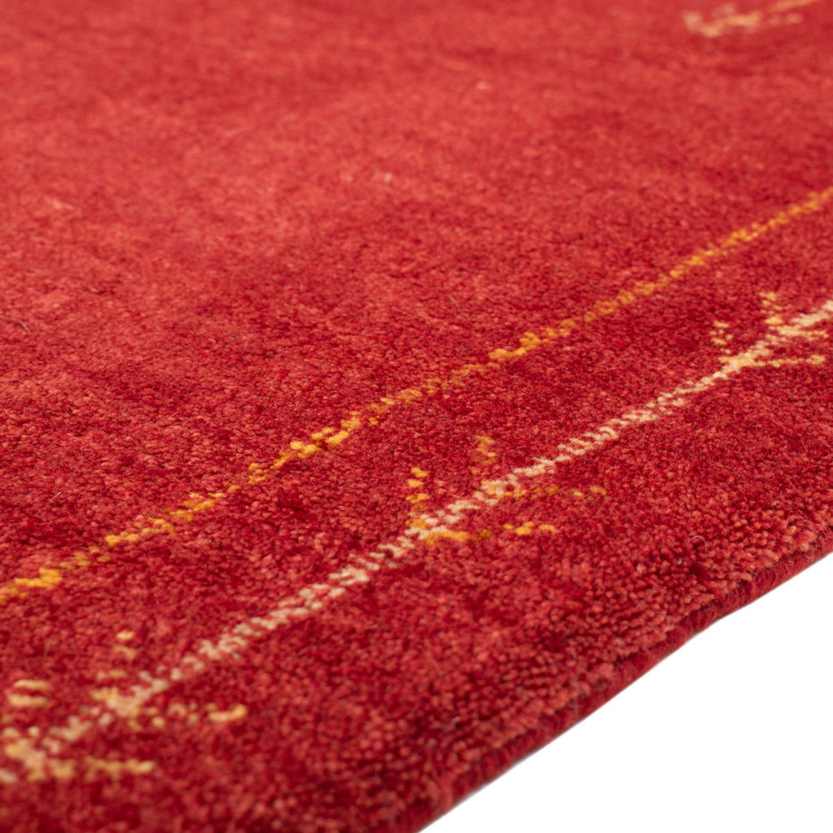 Alfombra Gabbeh - Loribaft Persa - 126 x 85 cm - rojo