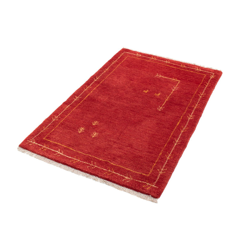 Alfombra Gabbeh - Loribaft Persa - 126 x 85 cm - rojo