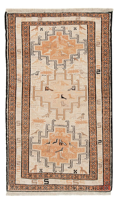 Kilim de seda Alfombra 63x107cm