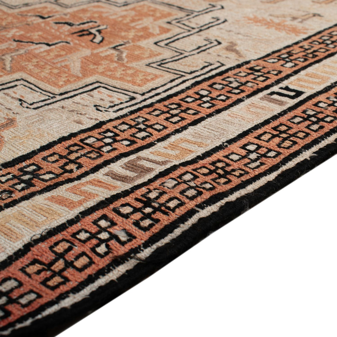 Kilim de seda Alfombra 107x63cm