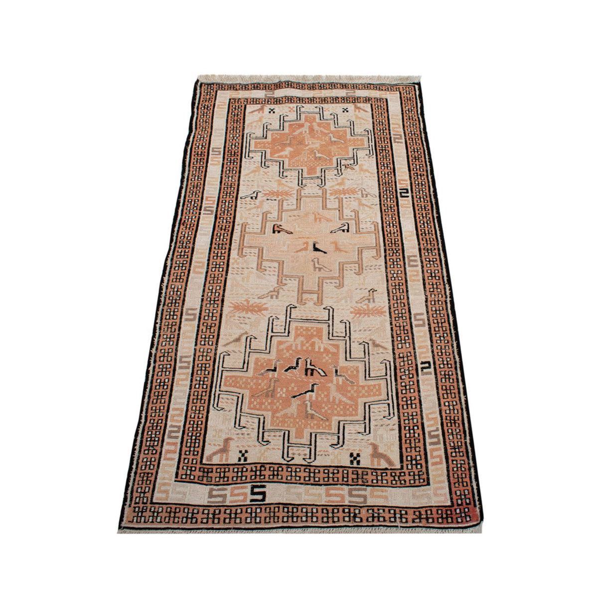 Alfombra Kelim - Oriental - 107 x 63 cm - beige