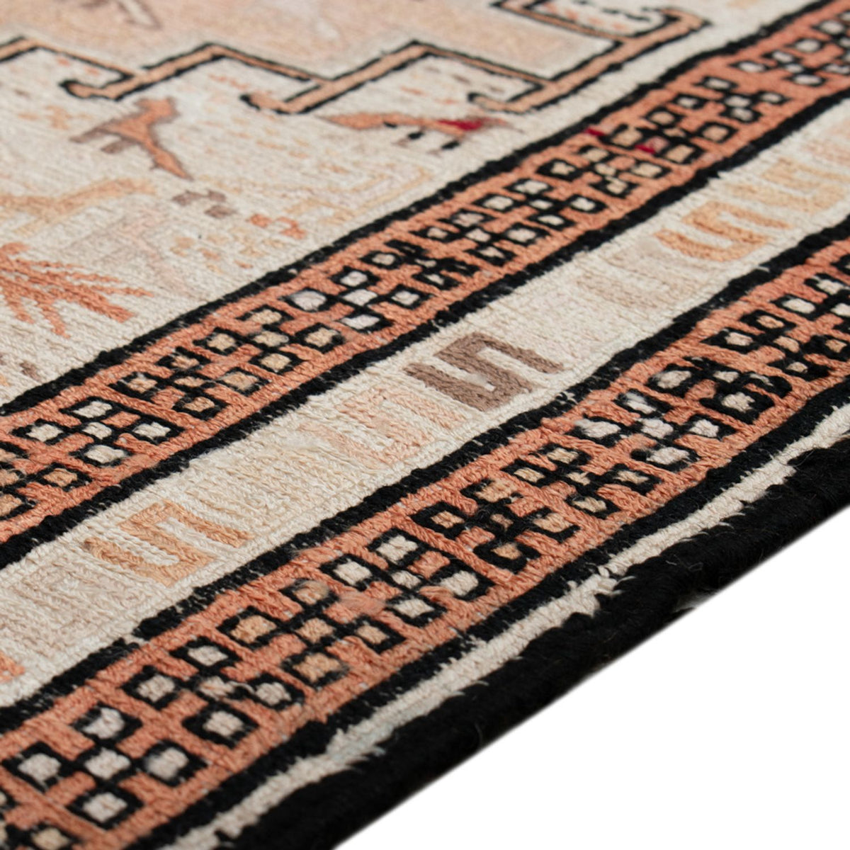 Alfombra Kelim - Oriental - 103 x 62 cm - beige