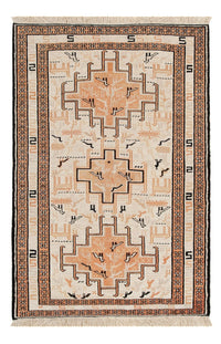 Alfombra Kelim - Oriental - 101 x 65 cm - beige