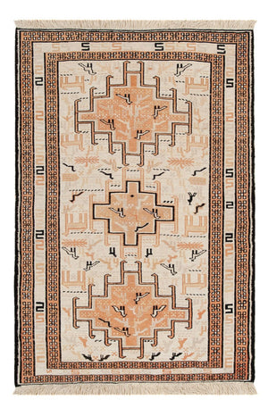 Alfombra Kelim - Oriental - 101 x 65 cm - beige